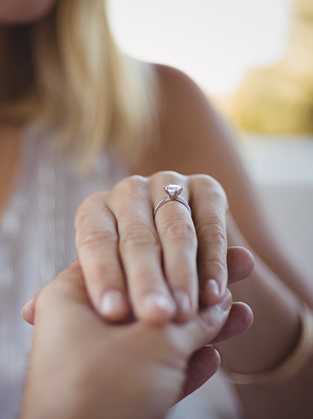 Lab Grown Diamond Engagement Ring Proposal